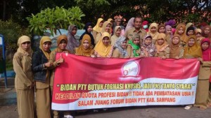 Forum Bidan PTT Kabupaten Sampang Ngeluruk Ke Menpan Jakarta