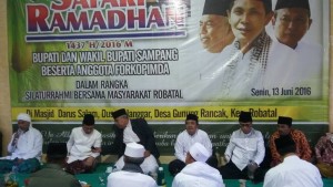 SAFARI RAMADHAN, FORPIMDA SAMPANG DATANGI DESA GUNUNG RANCAK