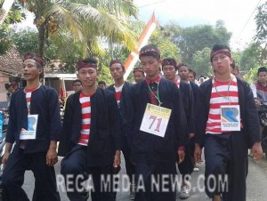 SAKERA MUDA GUNUNG RANCAK RAMAIKAN LOMBA GERAK JALAN KEC.ROBATAL