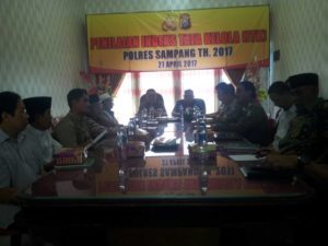 Evaluasi kinerja, tim reformasi birokrasi Polri Gelar  penilaian ITK di Polres Sampang