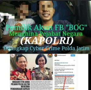 Diduga hina Pejabat Negara di Instagram,Warga Bangkalan diamankan Polda Jatim