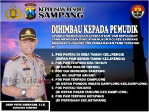 Jelang Arus Mudik Lebaran, Polres Sampang Dirikan Pos Pantau dan Pelayanan