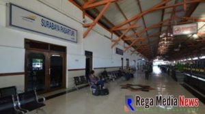 Hari Kedua Lebaran, Stasiun Pasar Turi Surabaya Sepi Pemudik