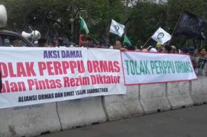 tolak Perppu Ormas, Massa Aliansi Ormas dan Umat Islam Jabodetabek turun Jalan