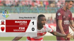 Jamu PSM Makasar, Madura United Menang Tipis