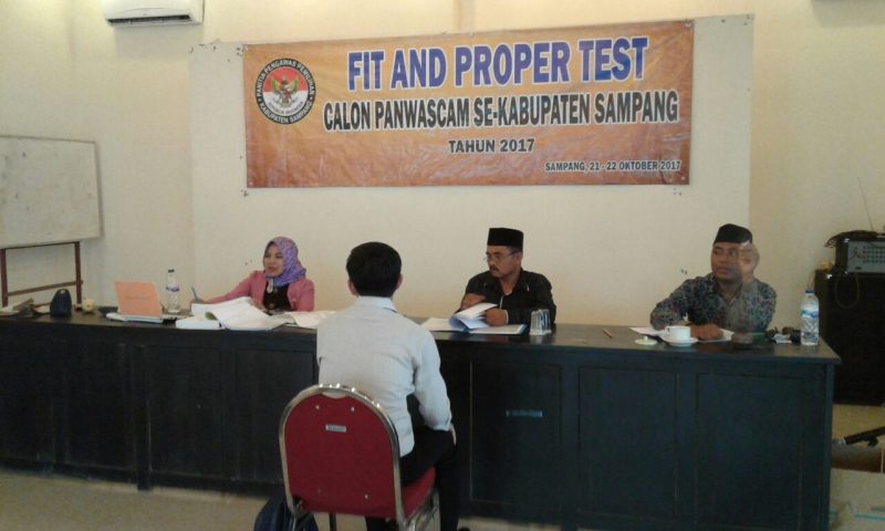 Suasana Fit and Proper Test calon Panwascam