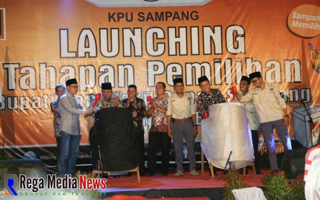 Tunjukkan Bentuk Sosialisasi Pada Masyarakat, KPU Launching Tahapan Pilkada Sampang 2018