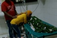 Jenazah korban tenggelam, Salsabilla / Abel, saat berada di ruangan UGD RSUD Sampang
