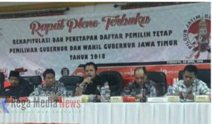 Komisi Pemilihan Umum (KPU) Jatim tetapkan DPT Pemilukada Jatim 2018