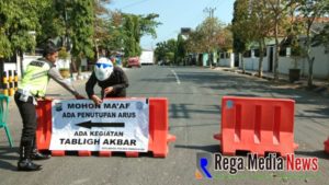 Tabligh Akbar, Sepanjang Jalan Depan Mapolres Pamekasan Ditutup