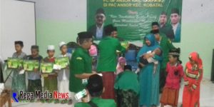 Sambut Rijalul Ansor Safari Ramadhan, PAC Ansor Santuni Anak Yatim