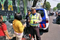 Kanit lantas Didik Sulistyo saat lakukan Patroli Hunting