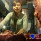 Penjual daging sapi dipasar.