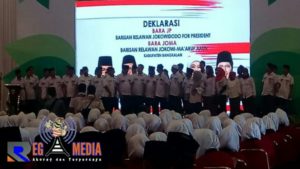 Barisan Relawan Jokowi Makruf Amin (Bara Joma) Deklarasi di Bangkalan