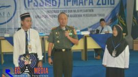 Dandim 0718 /Pati Letkol.Arm. Arief Darmawan S.sos. saat menyampaikan materi wawasan kebangsaan.