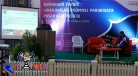 Kepala Dinas Pariwisata Kab. Pamekasan, Ach. Syaifuddin menyampaikan sambutannya.