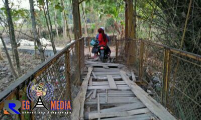 Jembatan Gantung di Sampang Ancam Keselamatan Warga