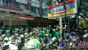 Driver Online Kota Makassar Kembali Lakukan Unjuk Rasa