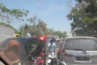 Macet di Blega, Jumat (24/8/18)