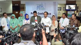 Keluarga Presiden Jokowi saat Jumpa Pers