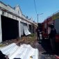 Kondisi beberapa kios di Pasar Ki Lemah Duwur, Bangkalan, pasca di dilalap si jago merah.