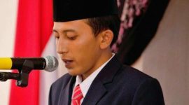 Presiden Mahasiswa (Presma) Universitas Truojoyo Madura (UTM), Achmad Zahid.