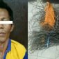 Tersangkan dan barang bukti saat diamankan di Mapolres Bangkalan.