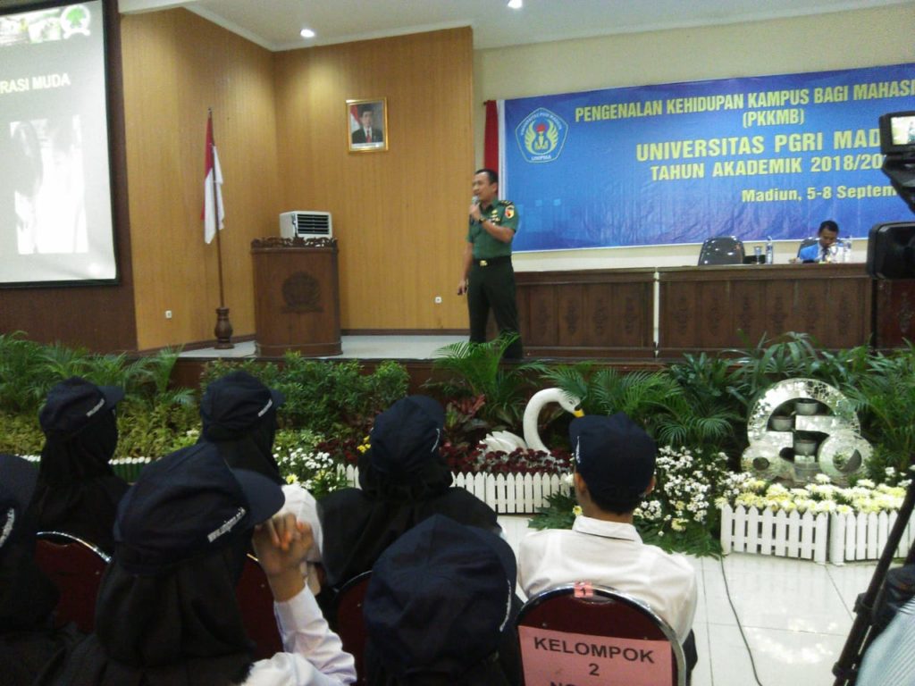 Cegah Radikalisme di Kalangan Mahasiswa, Kasiter Rem 081/DSJ Berikan Ceramah di UNIPMA