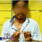 Pelaku berinisial SB saat diamankan di Mapolres Pamekasan beserta barang bukti sabu seberat sekitar 5 gram.