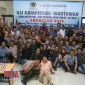Pose bersama wartawan dari berbagai macam media setelah mengikuti UKW yang diselenggarakan PWI.