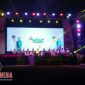 Suasana tengah berlangsungnya acara Pamekasan Bersholawat dalam menyambut Bupati-Wabup baru.