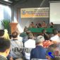 Suasana saat berlangsungnya kegiatan sosialisasi tentang perda kepada warga Kelurahan Karang Mekar, Kecamatan Cimahi Tengah, Kota Cimahi.