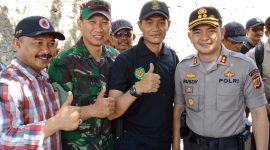 Komandan Kodim 0609/Kabupaten Bandung bersama Kapolres Cimahi di Acara Bakti Sosial Cigugur