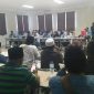 Peserta Aksi saat melakukan Negosiasi dengan Pihak Rumah sakit (foto remadura)