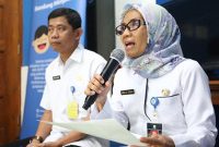 Asisten Pemerintahan dan Kesra Kamalia Arbani Saat menyampaikan paparan di acara Bandung menjawab