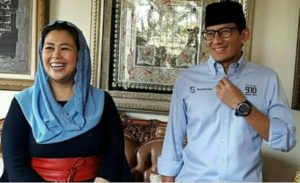 Sandiaga Uno Menawarkan Yenny Wahid Masuk Tim Pemenangan