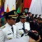 Bupati dan Wakil Bupati Bangkalan, R. Abdul Latif dan Mohni saat di eawancarai awak media .