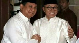 Prabowo Subianto bersama Zulkifli Hasan