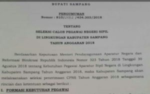 Surat Edaran Penerimaan CPNS Di Share Bupati Sampang, Plt BKPSDM Sampang Akui Belum Menerima