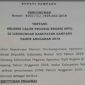 Potongan surat edaran Pengumuman penerimaan CPNS dilingkungan Pemkab Sampang
