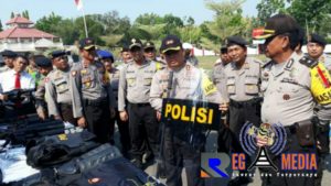 Persiapan Pemilu 2019, Polres Bangkalan Cek Kesiapan Kendaraan Patroli