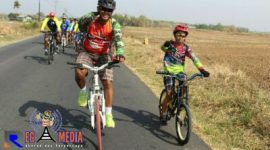 Jagoan kecil juga partisipasi dalam Gowes Komando tempuh jarak 40 km yang di adakan Kodim 0718/Pati.