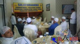 Suasana berlangsungnya silaturahmi antara ulama' dan pihak kepolisian resort sampang.