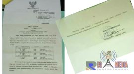 Surat edaran yang dikeluarkan Bupati Pamekasan.