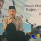 Bupati Pati (Haryanto) tengah menyampaikan sambutannya dalam acara sarasehan di Pon-Pes Raudhatul Ulum, Kajen.