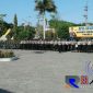 Kapolres Sampang AKBP Budhi Wardiman saat pimpin apel gelar pasukan Operasi Zebra Semeru 2018 di Mapolres Sampang.