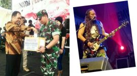 Simbolis donasi untuk korban bencana gempa dan tsunami oleh Wakil Walikota Cimahi kepada Dandim 0609/Bandung.

Joe, salah satu debutan group JGL dalam performanya. 