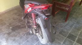 Motor milik pelaku yang berhasil diamankan petugas