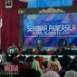 Suasana Pelaksanaan Seminar Pancasila di Gedung Pertemuan Universitas Trunojoyo Madura
