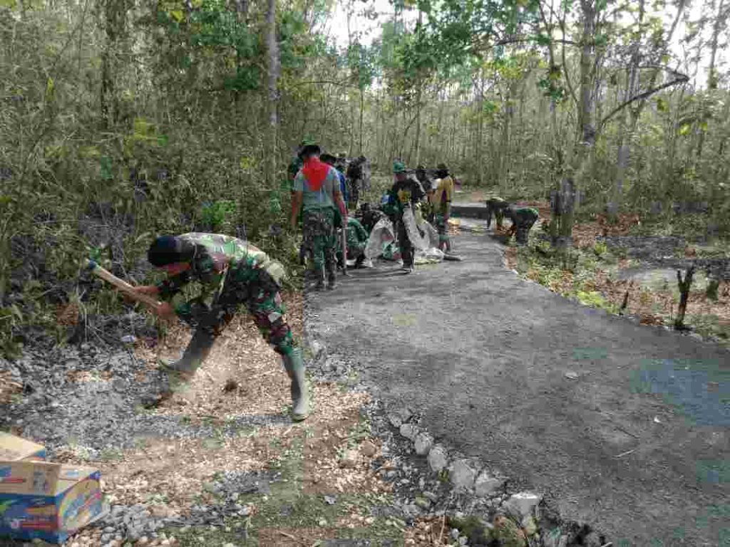 Hari ke 16 TMMD Bangkalan, Proses  Pekerjaan Fisik Sudah 89 Persen